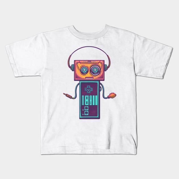 Eighties Tech Kids T-Shirt by stacybeeart